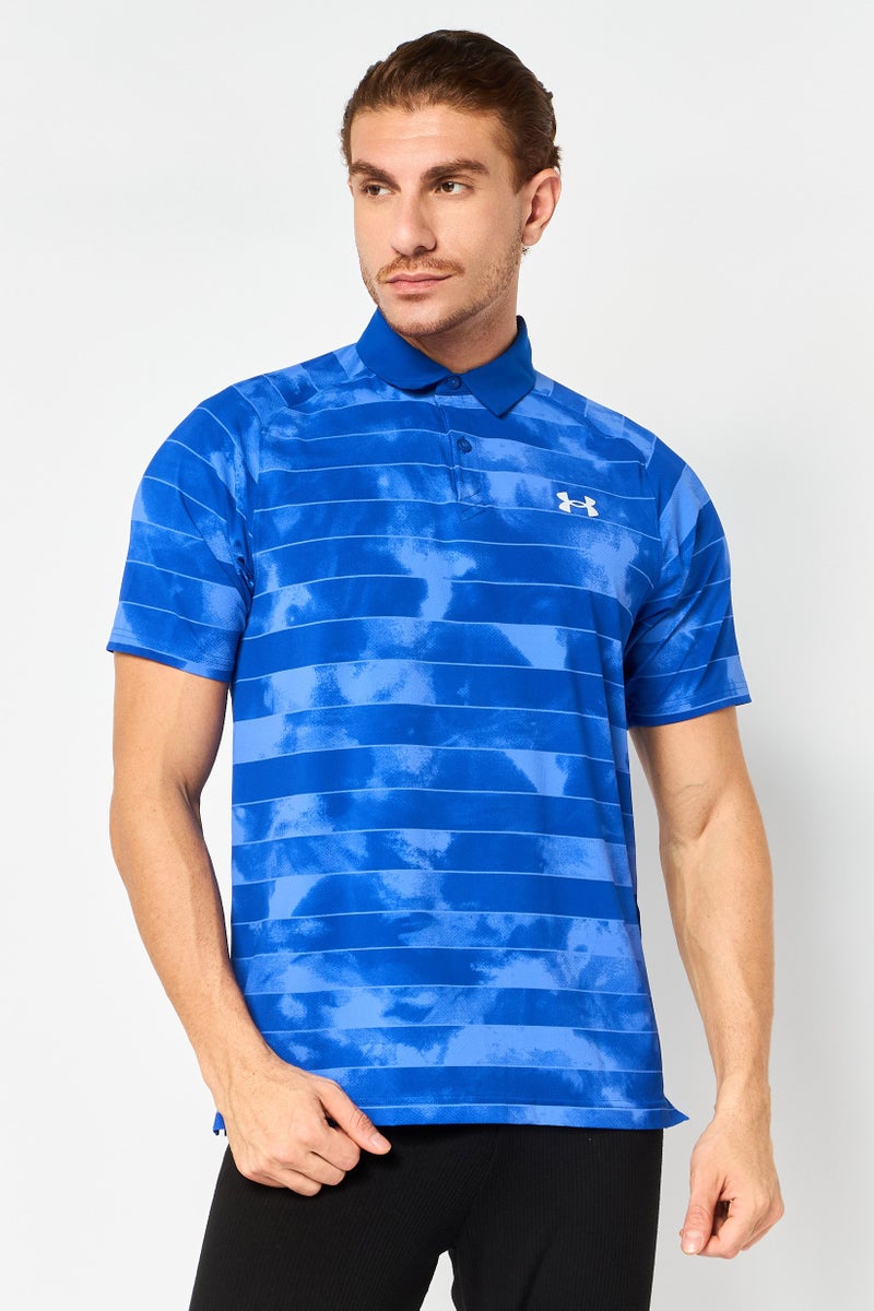 UNDER ARMOUR Men Sportswear Fit Short Sleeve Golf Polo Shirt, Multicolor - Image 1