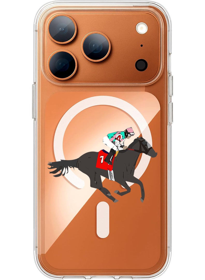 Theodor Magnetic Case for Apple iPhone 17 Pro Max Compatible with MagSafe Wireless Charging, Shockproof Phone Bumper Cover - I am running mom black - Image 1