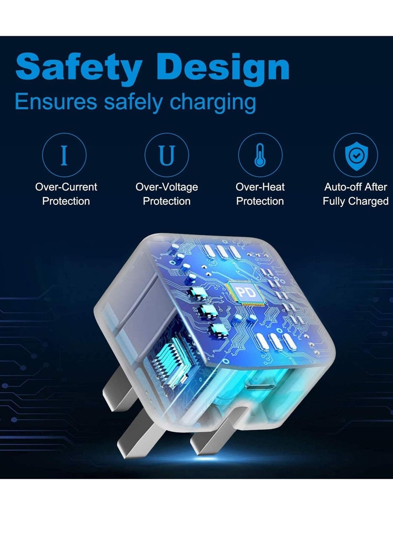 iPhone Charger Fast PD 20W USB C Wall Charger Fast Charging Type-C USB Charger Plug Universal Travel Adapter Type C Wall Plug Compatible for iPad Pro,iPad mini, iPhone 13 Pro/13 Pro Max  - Image 2