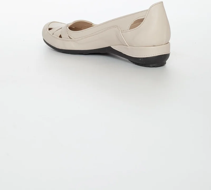Dilimler Ayakkabı Slices Shoes Cage Model Beige Women's Ballerinas