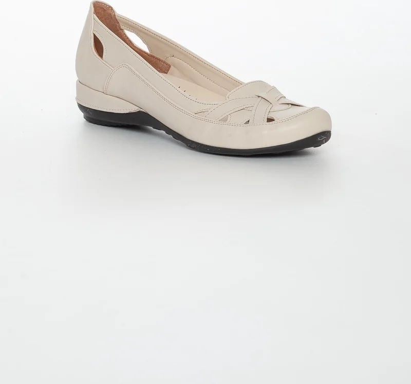 Dilimler Ayakkabı Slices Shoes Cage Model Beige Women's Ballerinas