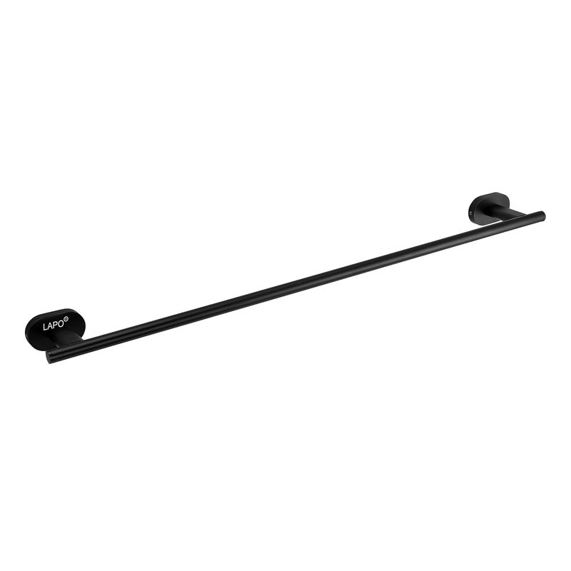LAPO Stainless Steel 304 Grade Towel Rod for Bathroom Towel Stand Bathroom Accessories Towel Bar Towel Hanger24 inch Black Finish - Image 5