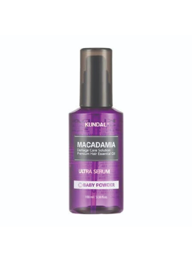 KUNDAL Macadamia Ultra Serum - Baby Powder 100ml - Image 1