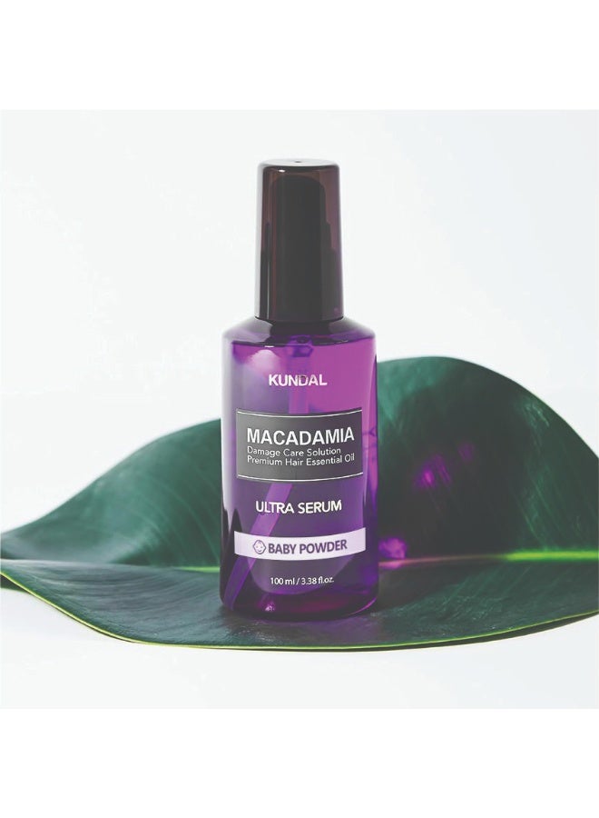 KUNDAL Macadamia Ultra Serum - Baby Powder 100ml - Image 3