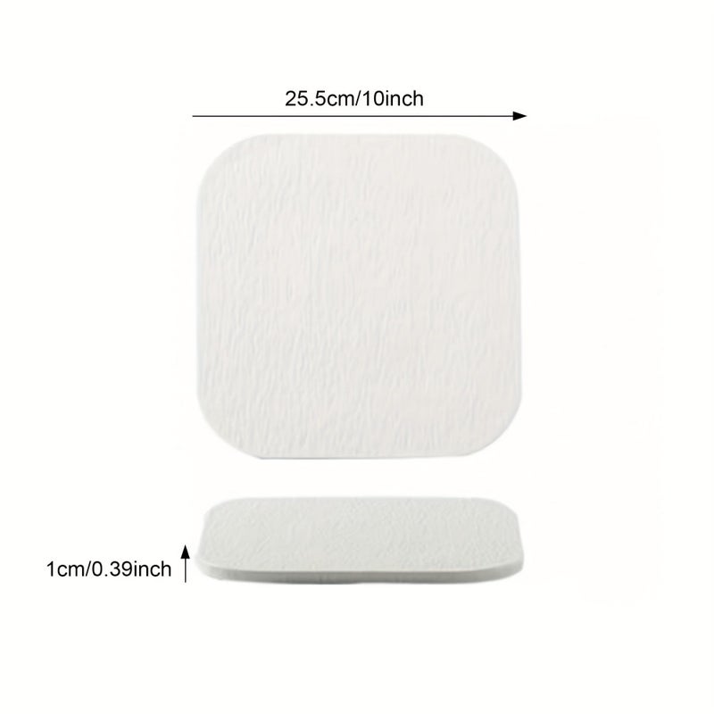 Western Restaurant Rock Relief Texture Japanese Steak Plate Square Cake Dessert Plate 8 Inch - Image 5