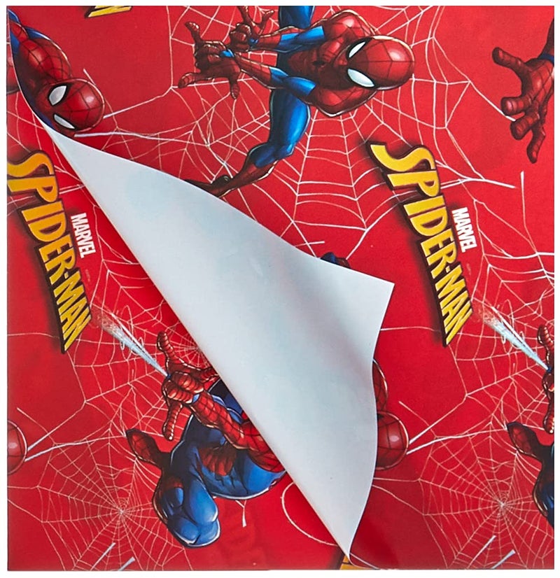 UK Greetings Birthday Gift Wrapping Paper Boys - Wrapping Paper Sheets for Kids, Wrapping Paper Birthday, Spiderman Wrapping Paper; for Boys Gift, Spiderman Gifts - 2 Sheets & 2 Tags - Image 3