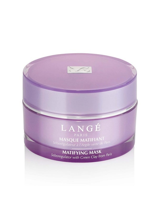 Lange Paris - Lange Matifying Face Mask Purifies Regenerates And Softens Absorbs Excess Sebum On Skin Surface Promotes Receptivity Of Products Used After Suitable For Mixed To Oily Skin Types 1.7 Oz - Image 1