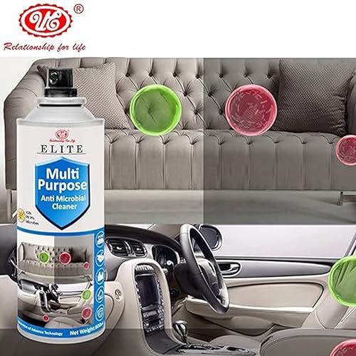 UE Autotech Anti Germ Microbial Upholstery Spray - Car Seat, Sofa, Table, Surface, and Home Multi-Surface Foam for Home Improvement - Heavy Duty Dirt and Food Stains Cleaner, 500ml (Pack of 2) - Image 3
