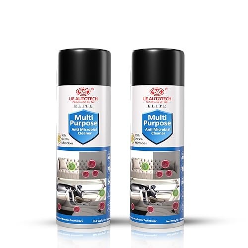 UE Autotech Anti Germ Microbial Upholstery Spray - Car Seat, Sofa, Table, Surface, and Home Multi-Surface Foam for Home Improvement - Heavy Duty Dirt and Food Stains Cleaner, 500ml (Pack of 2) - Image 1