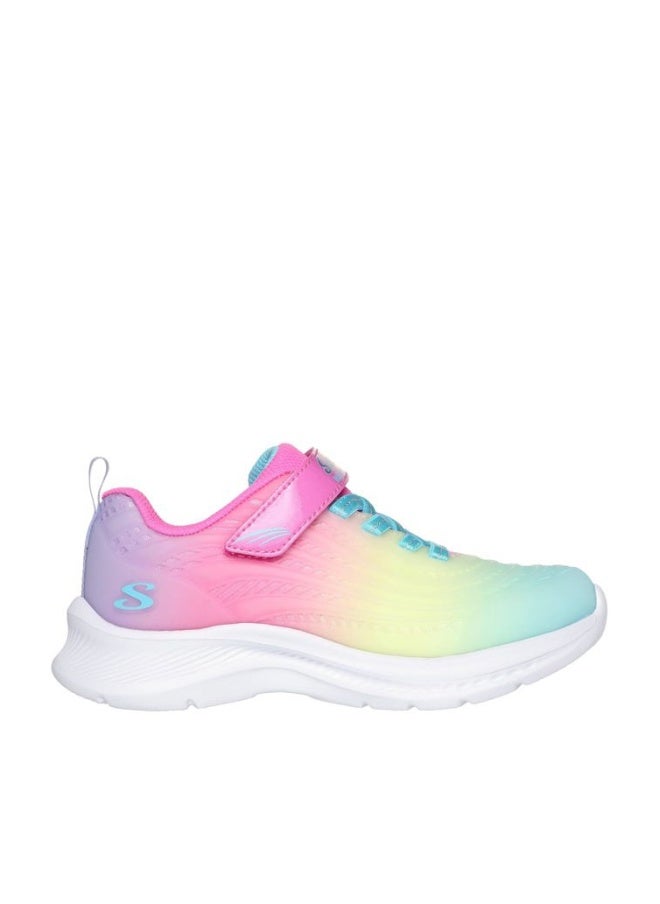 SKECHERS Unisex-Child Jumpsters -Blurred Dream Sneaker Pink/Multi 12 Little Kid, 28.5 EU - Image 1