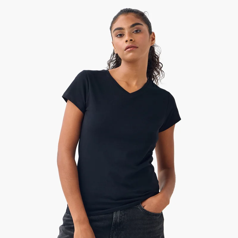 سبلاش فيڤ Set of 2 - V-neck T-shirt with Short Sleeves