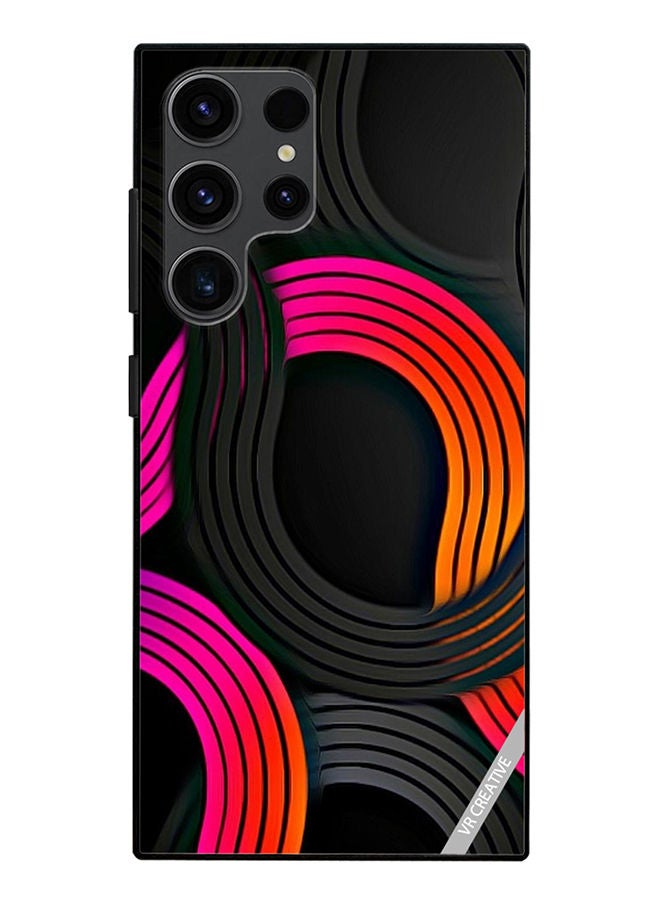 VR CREATIVE Protective Case Cover For Samsung Galaxy S23 Ultra 5G Flower Design Multicolour - Image 1