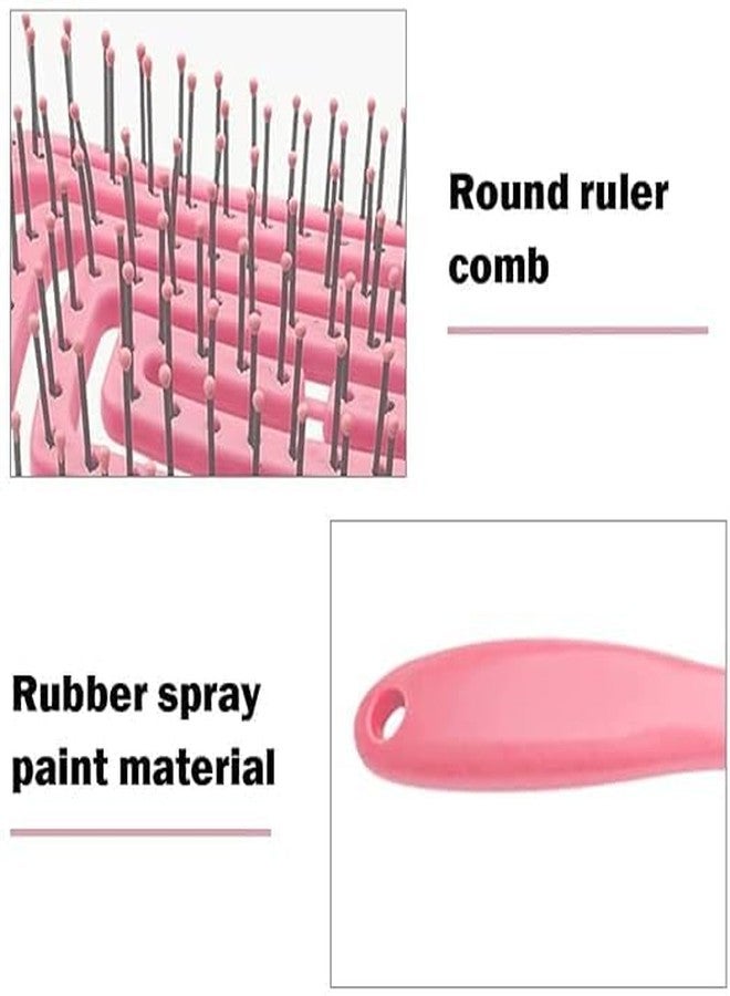 TRENDERA Professional Detangling Hair Brush for Women & Kids - Anti-Static Paddle Brush for Wet & Dry Hair - Scalp Massage Comb for Curly, Straight & Thick Hair (Pink) - Image 3