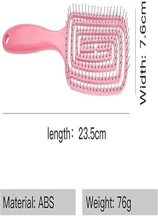 TRENDERA Professional Detangling Hair Brush for Women & Kids - Anti-Static Paddle Brush for Wet & Dry Hair - Scalp Massage Comb for Curly, Straight & Thick Hair (Pink) - Image 2