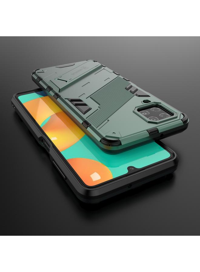 اس-توب جراب لهاتف Samsung Galaxy M32 Punk Armor 2 في 1 PC + جراب TPU مقاوم للصدمات مع حامل غير مرئي - Image 5