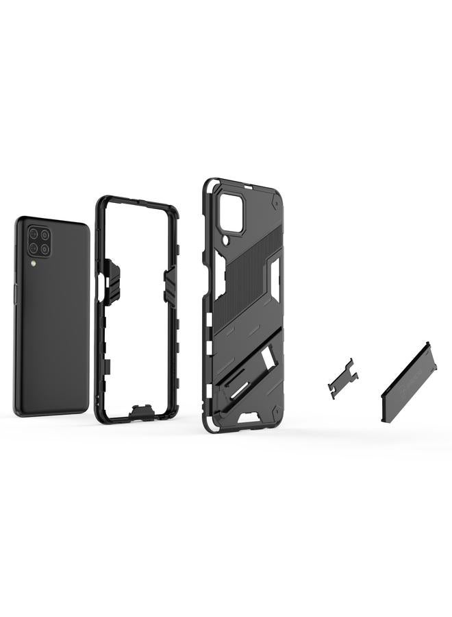اس-توب جراب لهاتف Samsung Galaxy M32 Punk Armor 2 في 1 PC + جراب TPU مقاوم للصدمات مع حامل غير مرئي - Image 3
