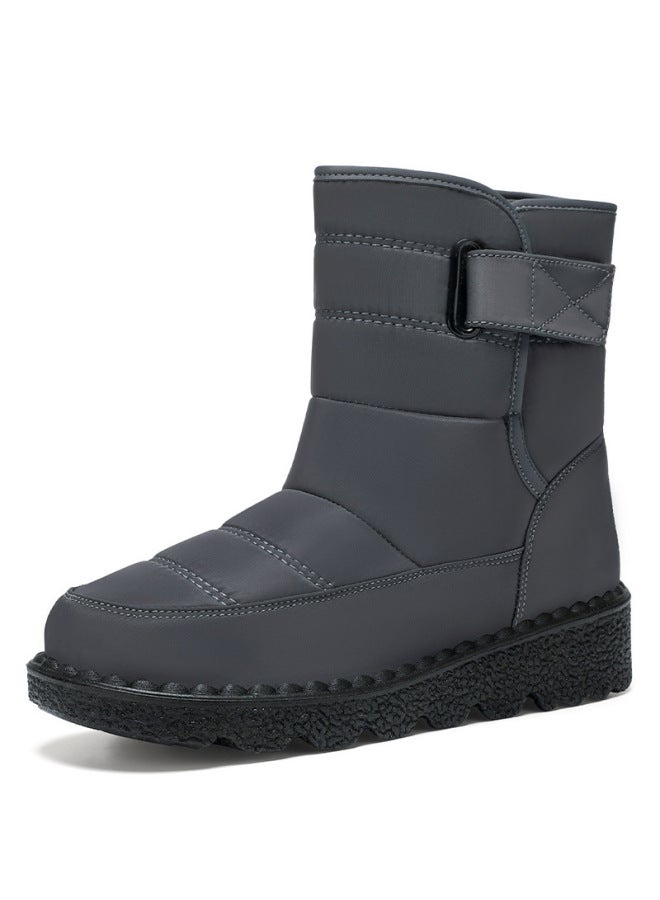 Cotton Boots Winter New Style Fleece-lined Thickeneded High-top Cotton Shoes Outdoor Travel Snow Boots Export Large Size Long Boots For Women