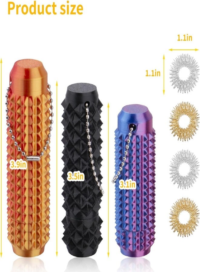STILTOOL Little Ouchies Pain Fidget, 3PCS Little Pain Stim Ouchies Fidget Toys for Adults, 3D Printed Spiky Grippie Stim Keychain for Anxiety Relief, Sensory Toy for Stress Relief & Focus, Novelty Gifts - Image 2