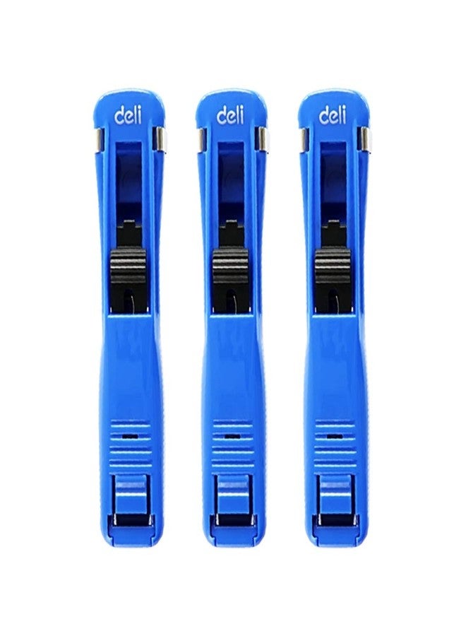 ديلي مشبك ورق ديلي E8591 (أزرق، عبوة من 3 قطع) - Image 1