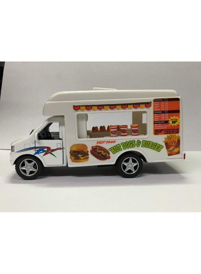 KiNSFUN Food Truck Die Cast Metal 5 inch Pullback Action - Image 3