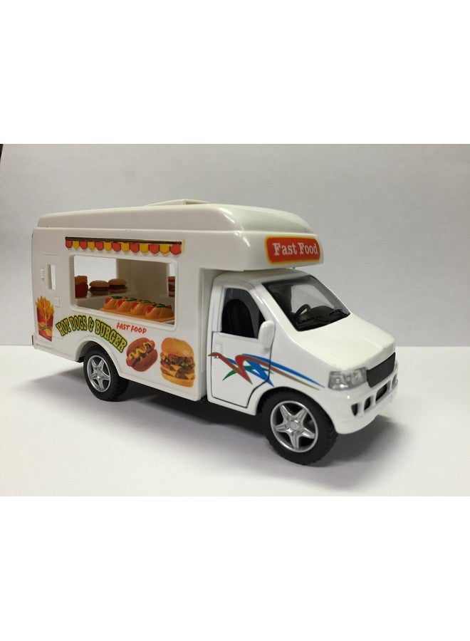 KiNSFUN Food Truck Die Cast Metal 5 inch Pullback Action - Image 2
