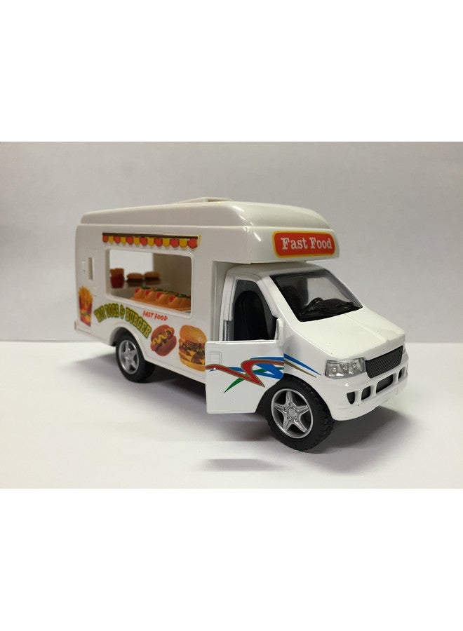 KiNSFUN Food Truck Die Cast Metal 5 inch Pullback Action - Image 5