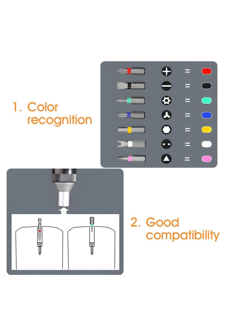 SYOSI Screwdriver Set, Magnetic Ratchet Screwdriver Set, 41 in 1 Multi-bit Ratchet Screw Drivers, Slotted/Philips/Torx/Hex, with Portable Storage Bag for computer/Bike/Car/Electronics/Maintenance - Image 3