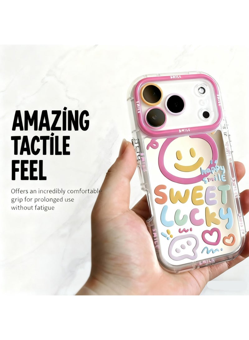 أوللاي لطيف ملون وقائية حالة مرآة حالة ايفون النساء الوردي ايفون 17 برو ماكس حالة - Image 5