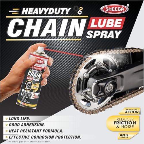 SHEEBA Bike Chain Lube Spray I Heavy Duty - High Friction Fluid I Lubricates-Reduces Friction and Noise I Anti Corrosion I Good Adhesion - Excellent Resistance I Water Repellent I Long Life-160mL Pack - Image 3