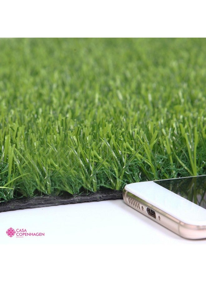 CASA COPENHAGEN Casa Copenhagen 35 Mm High Density Artificial Grass Carpet Mat for Balcony, Lawn, Door, (1.6 x 4 Feet), Green  - Image 2
