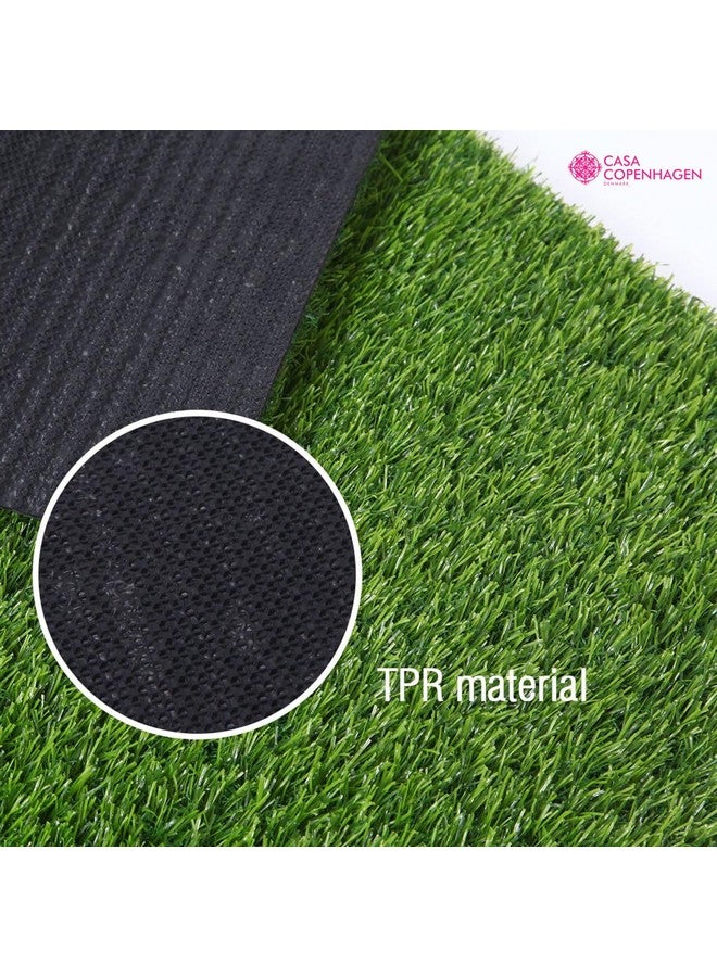CASA COPENHAGEN Casa Copenhagen 35 Mm High Density Artificial Grass Carpet Mat for Balcony, Lawn, Door, (1.6 x 4 Feet), Green  - Image 3