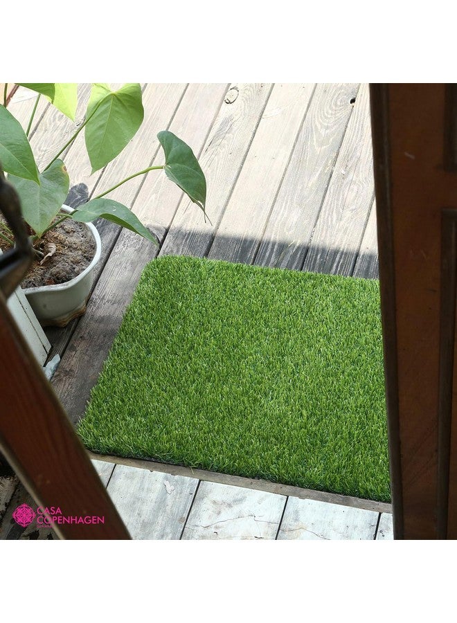CASA COPENHAGEN Casa Copenhagen 35 Mm High Density Artificial Grass Carpet Mat for Balcony, Lawn, Door, (1.6 x 4 Feet), Green  - Image 4