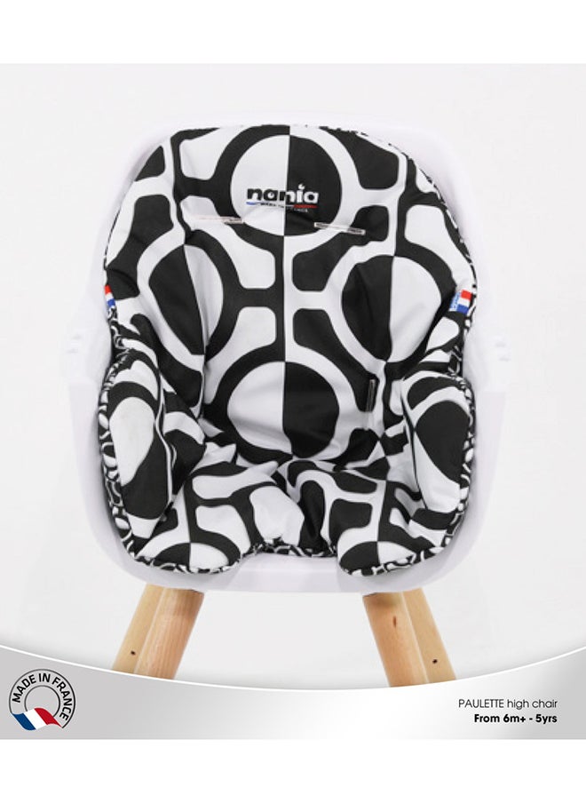 Nania - Nania 2 In 1 Paulette Highchair With Reversible Cushion - Geometric - Image 1