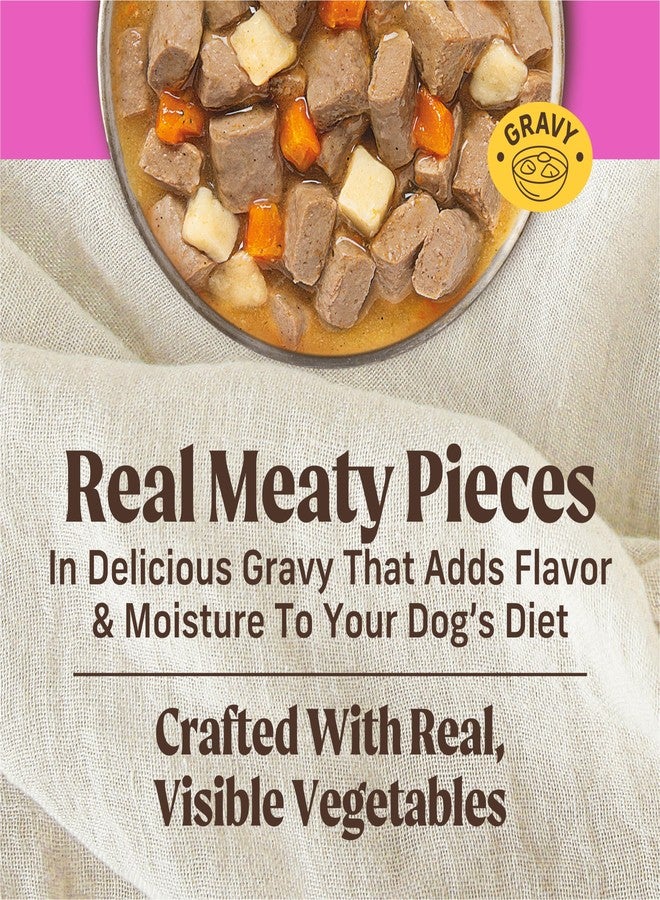 ميريك تشانكي، طعام كلاب معلب فاخر وصحي وخالٍ من الحبوب، بنكهة اللحم الحقيقي، وجبة شهية للكلاب في مرق اللحم - (عبوة من 12 علبة) سعة 12.7 أونصة. - Image 3