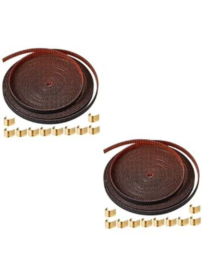 2Pcs Copper Buckle Open Timing Belt Kit for 3D Printer and CNC Machine Parts - Image 1