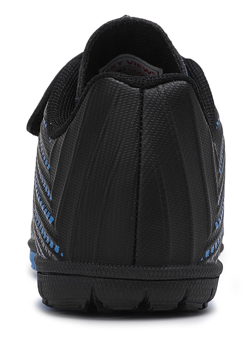 Sky View Toddler Soccer Cleats Boys And Girls Hook And Loop Turf Soccer Shoes Kids Indoor Outdoor Football Boots IC or IN Flat Wide Training Sneaker  - Image 4