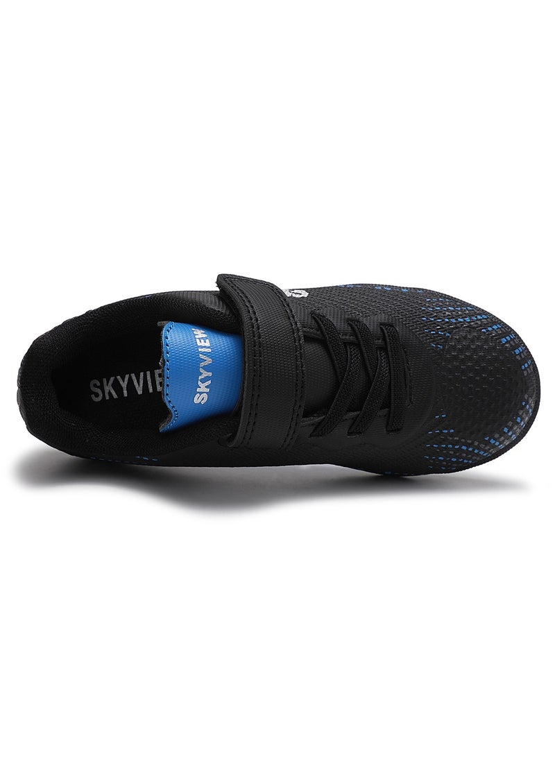 Sky View Toddler Soccer Cleats Boys And Girls Hook And Loop Turf Soccer Shoes Kids Indoor Outdoor Football Boots IC or IN Flat Wide Training Sneaker  - Image 5