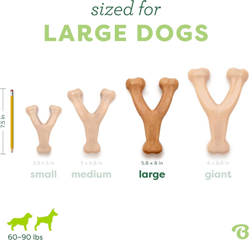 Benebone Labor saving optimized design Benebone Wishbone Durable Dog Chew Toy for Aggressive Chewers, Real Chicken, Made in USA, Large Storage transit efficiency build - Image 4