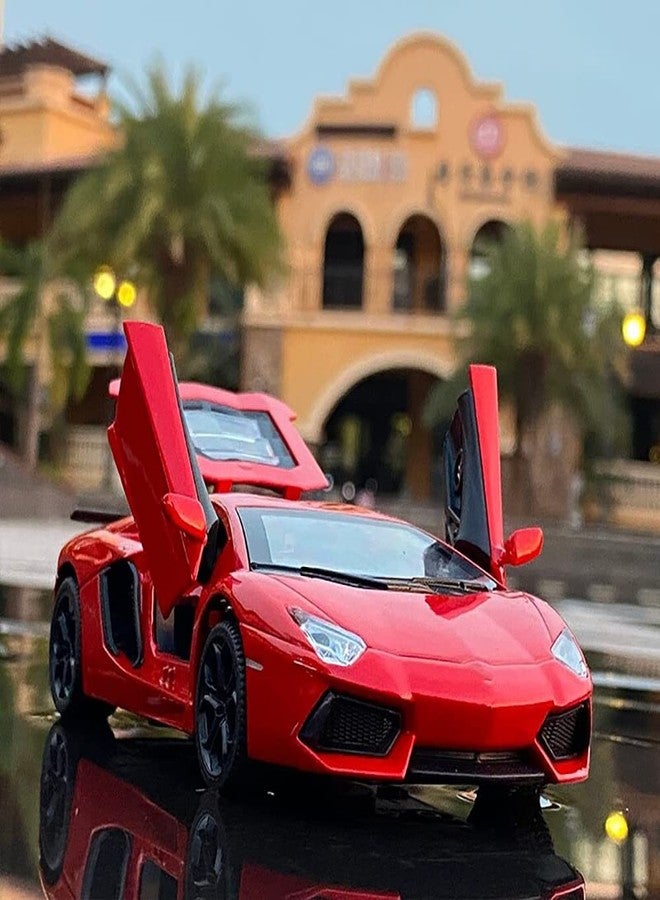 DARVICE 132 Scale Lamborgini LP750 Toy Car for Kids Diecast Metal Car Light Sound Pullback Openable Door - Image 5