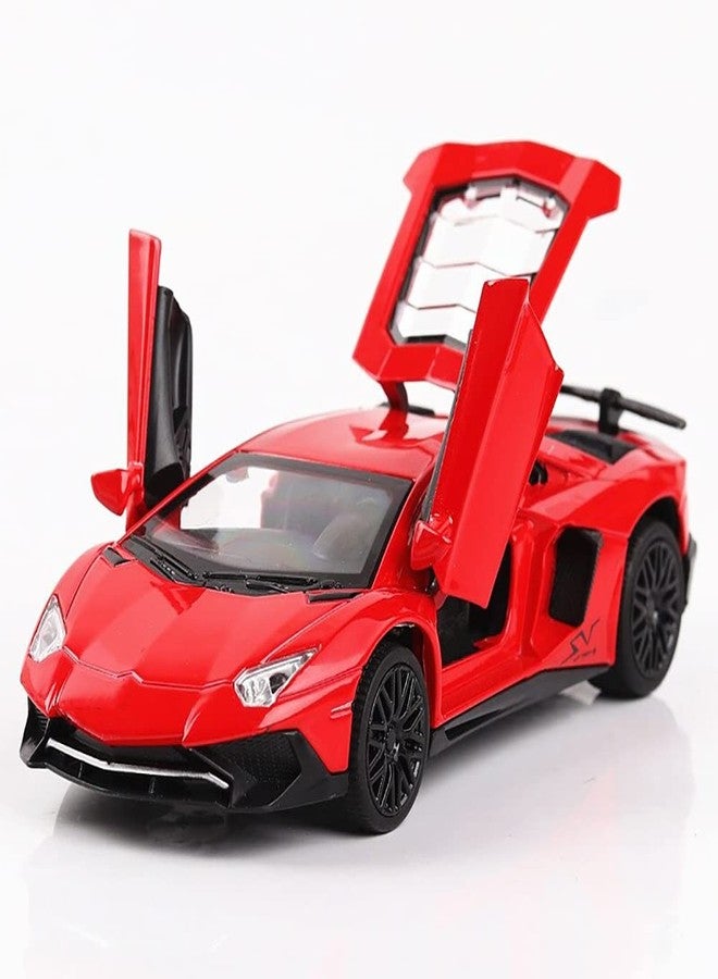 DARVICE 132 Scale Lamborgini LP750 Toy Car for Kids Diecast Metal Car Light Sound Pullback Openable Door - Image 1