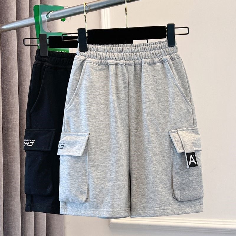 Boys'' Summer Thin Shorts New Style for Older Children, Sports Pants for Outdoor Wear, Children''s Summer Cargo Shorts - Image 2
