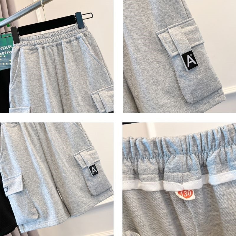 Boys'' Summer Thin Shorts New Style for Older Children, Sports Pants for Outdoor Wear, Children''s Summer Cargo Shorts - Image 5