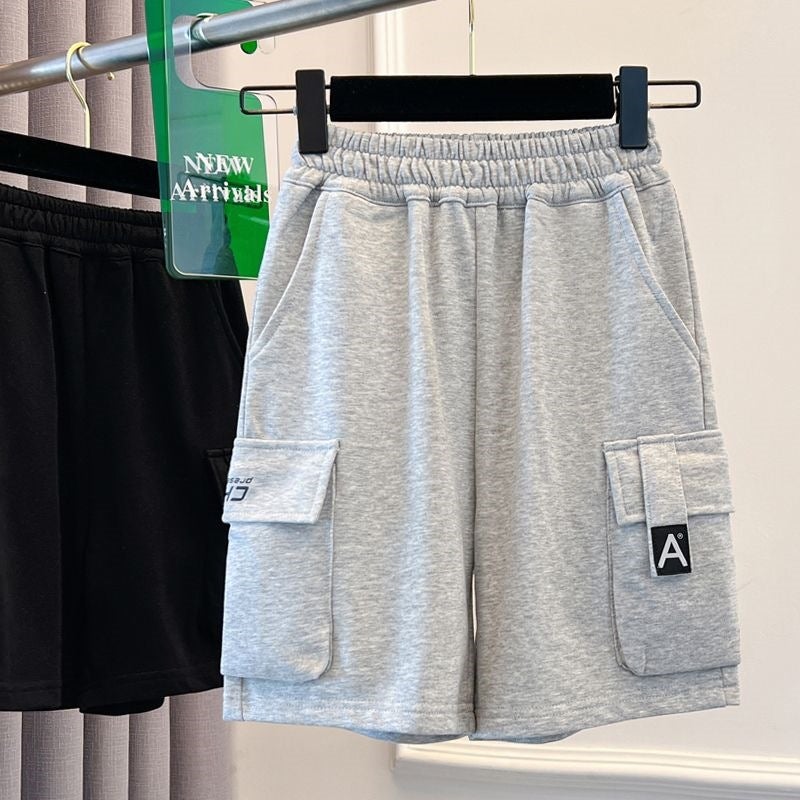 Boys'' Summer Thin Shorts New Style for Older Children, Sports Pants for Outdoor Wear, Children''s Summer Cargo Shorts - Image 4
