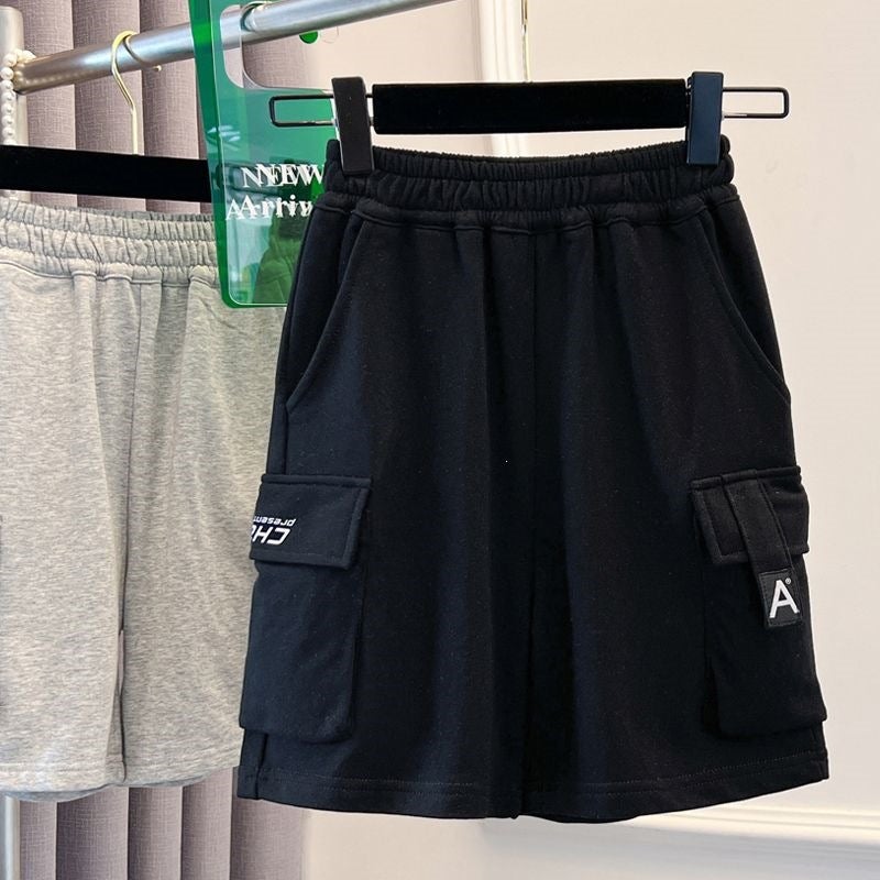 Boys'' Summer Thin Shorts New Style for Older Children, Sports Pants for Outdoor Wear, Children''s Summer Cargo Shorts - Image 3