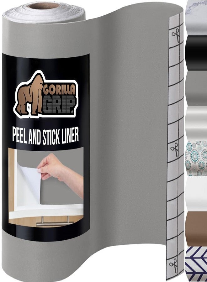 GORILLA GRIP Peel and Stick Paper, Removable Cover for Books, Shelves, Countertops, Drawers, Cabinets and Crafts, Easy Install Kitchen Decor, Shelf, Drawer, Cabinet Liners, 17.5 in x 20 FT Gray - Image 1