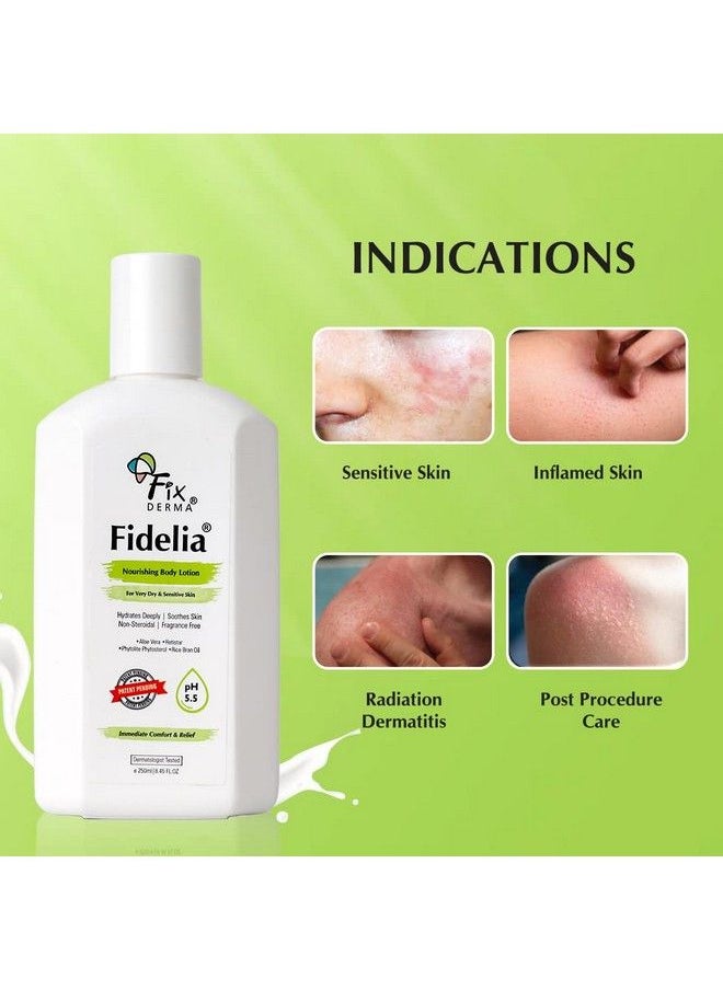 FIXDERMA Fidelia Nourishing Body Lotion ; Moisturizer For Face & Body ; Body Lotion For Winter ; Body Lotion For Women & Men ; Body Lotion For Sensitive & Very Dry Skin With Rice Brain Oil & Aloe Vera 250Ml  - Image 5