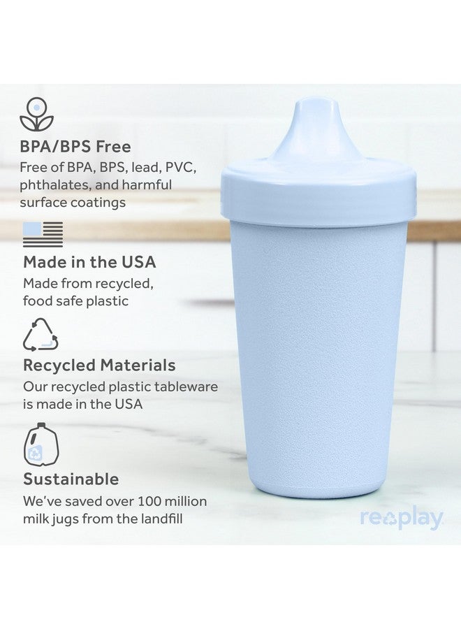 Re-Play Sippy Cups for Toddlers - 10 Oz. Reusable Spill Proof Cups for Kids, Dishwasher/Microwave Safe - Made in USA - Set of 3-3.13" x 6.25" - Beach Baby - Image 3