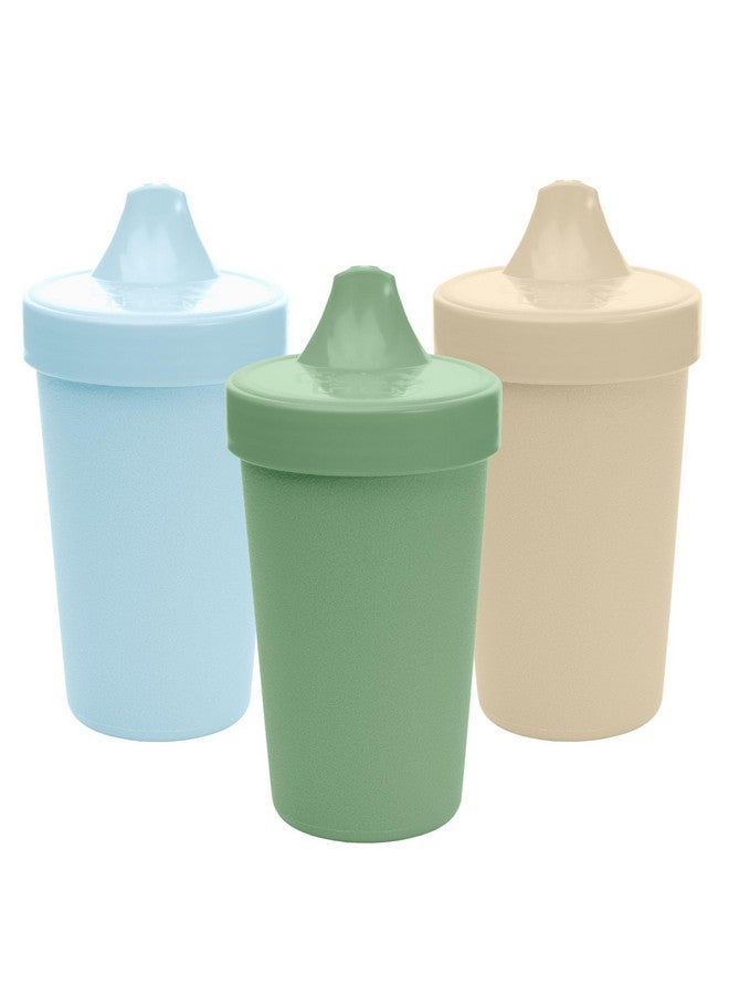 Re-Play Sippy Cups for Toddlers - 10 Oz. Reusable Spill Proof Cups for Kids, Dishwasher/Microwave Safe - Made in USA - Set of 3-3.13" x 6.25" - Beach Baby - Image 1