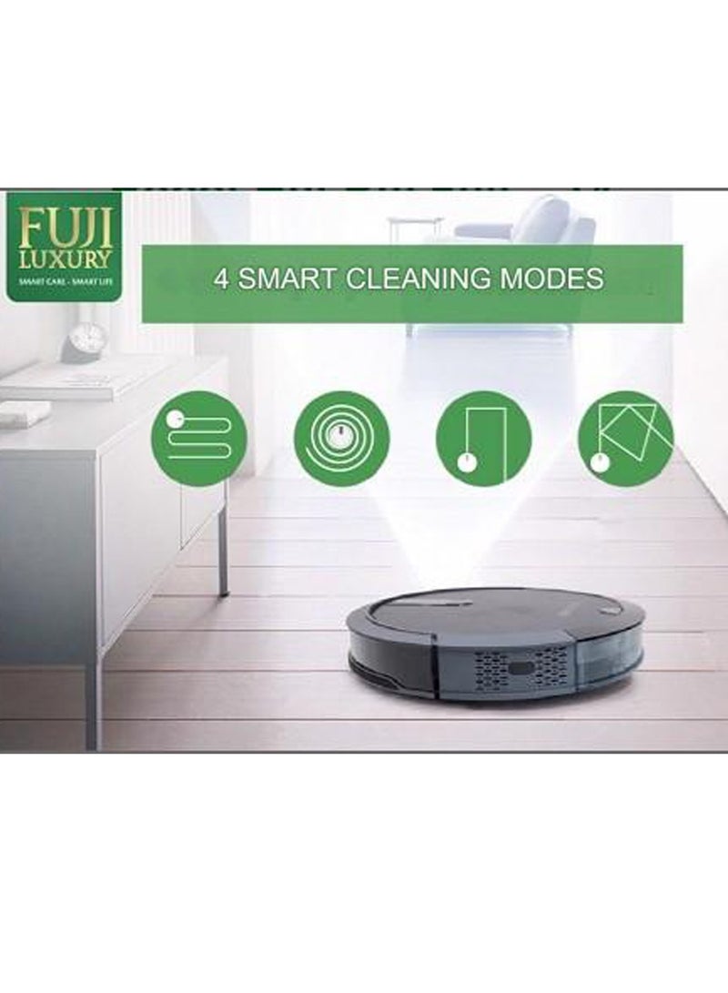 Fuji Luxury Fuji Luxury T4 Automatic Vacuum Cleaner Robot with Remote Control – Smart Navigation, Powerful Suction, Quiet Operation, Multi-Surface Cleaning, Long Battery Life, Ideal for Home & Pet Hair Cleaning - Image 2