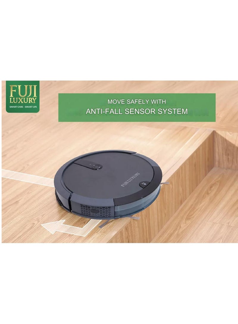 Fuji Luxury Fuji Luxury T4 Automatic Vacuum Cleaner Robot with Remote Control – Smart Navigation, Powerful Suction, Quiet Operation, Multi-Surface Cleaning, Long Battery Life, Ideal for Home & Pet Hair Cleaning - Image 5